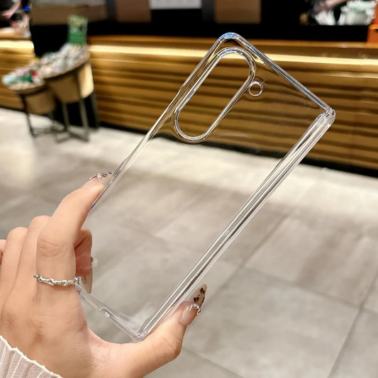 Acrylic transparent shockproof hard back cover case samsung z fold - product image