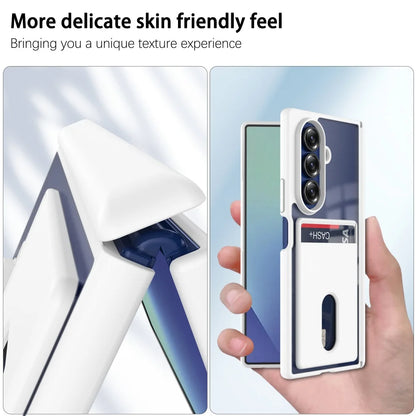 Armor matte slot card holder wallet transparent hinge case samsung z fold - product image