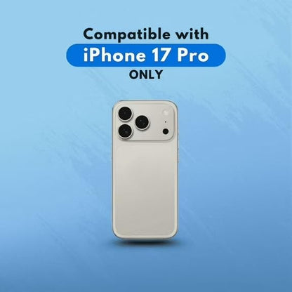 Glitter Clear Case Compatible with iPhone 17 Pro, Sparkly Hard Back Cover, Transparent