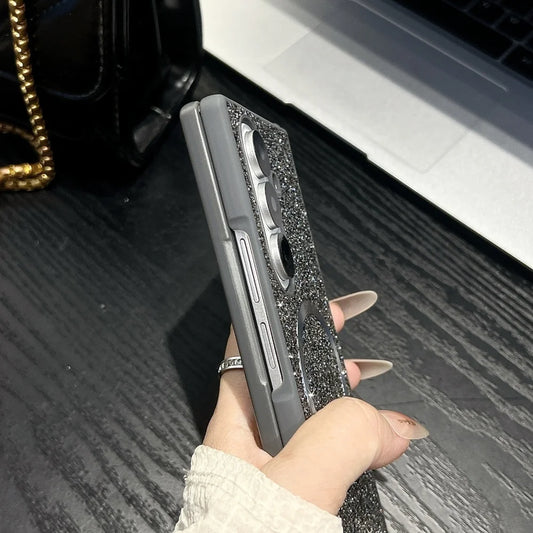 Bling diamond rhinestones magnetic soft cover fold - product image