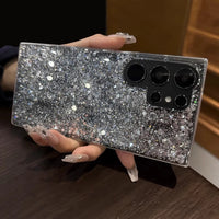 Bling Glitter Shockproof Transparent Phone Case Samsung