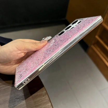Bling glitter shockproof transparent phone case samsung - product image
