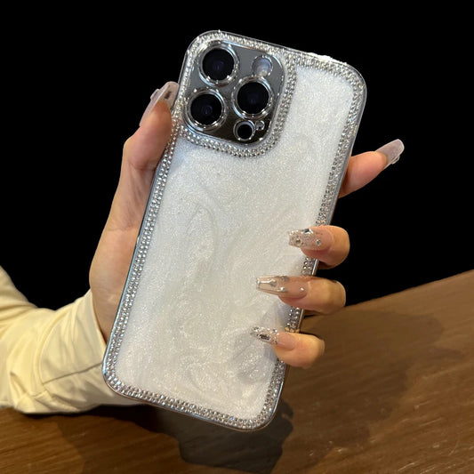 Bling rhinestone quicksand shockproof phone case - product image