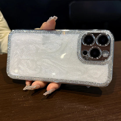 Bling rhinestone quicksand shockproof phone case - product image