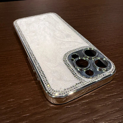 Bling rhinestone quicksand shockproof phone case - product image