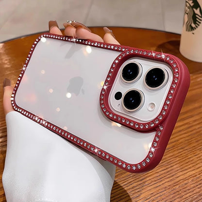 Bling rhinestone transparent shockproof acrylic case - product image