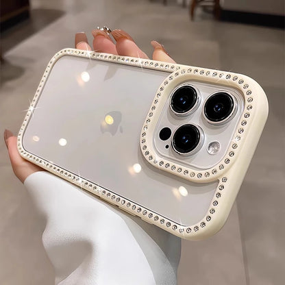 Bling rhinestone transparent shockproof acrylic case - product image