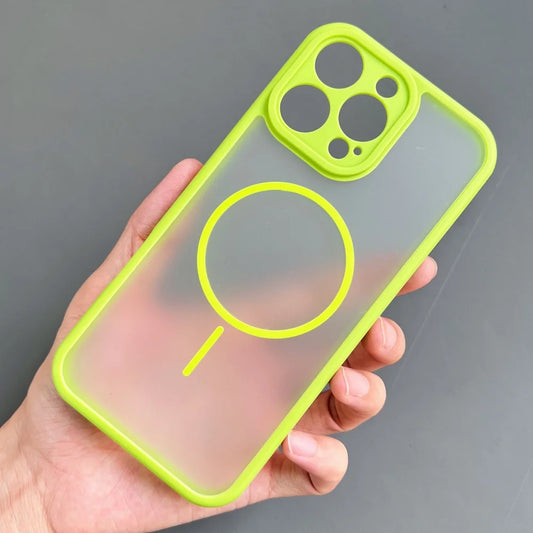 Breathable frosted magnetic wireless charging soft case - product image