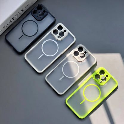 Breathable frosted magnetic wireless charging soft case - product image