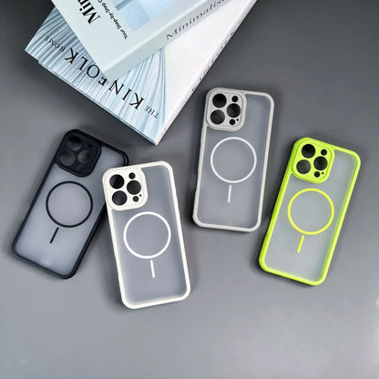 Breathable frosted magnetic wireless charging soft case - product image