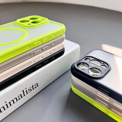 Breathable frosted magnetic wireless charging soft case - product image