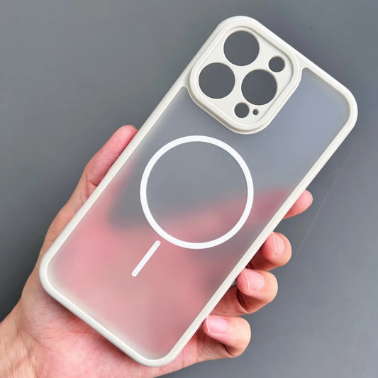 Breathable frosted magnetic wireless charging soft case - product image
