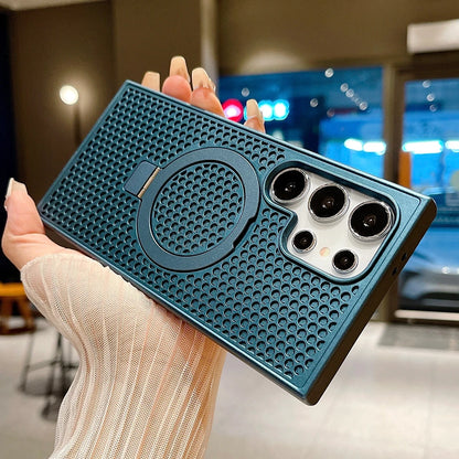 Breathable ring magnetic heat dissipation silicone case - product image