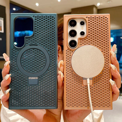 Breathable ring magnetic heat dissipation silicone case - product image