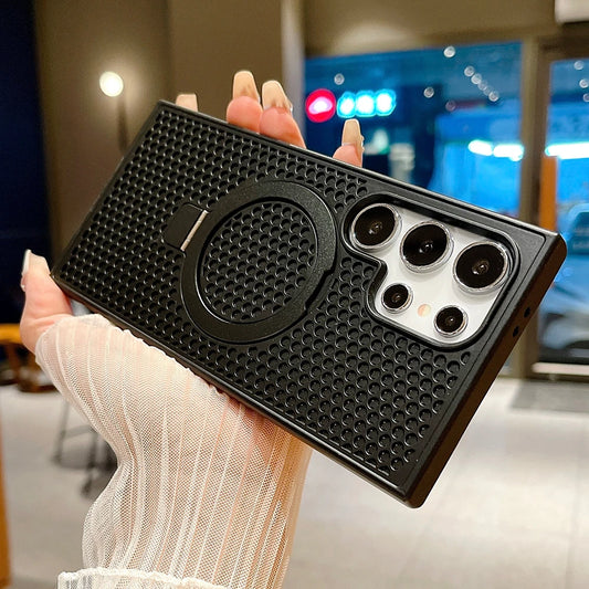 Breathable ring magnetic heat dissipation silicone case - product image