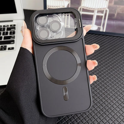 Camera protective matte magnetic fold lens stand soft case - product image