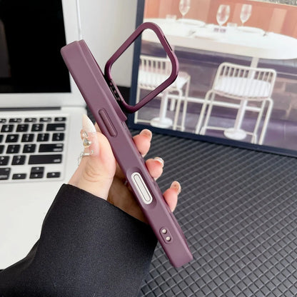 Camera protective matte magnetic fold lens stand soft case - product image