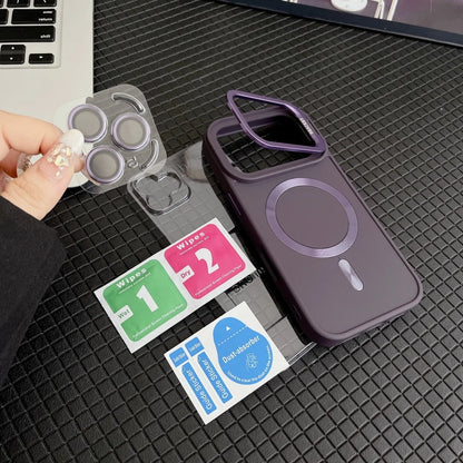 Camera protective matte magnetic fold lens stand soft case - product image