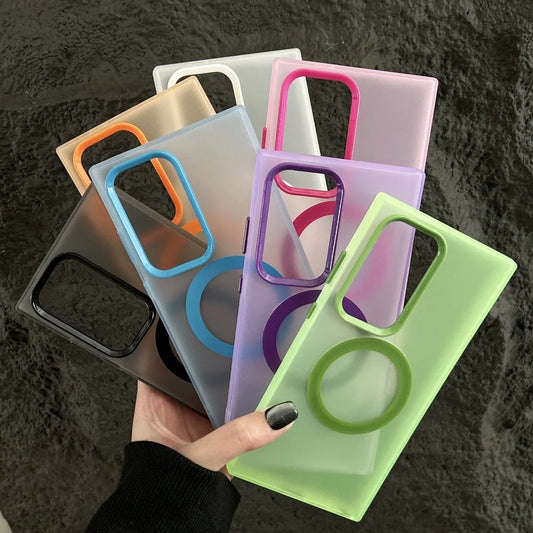 Candy matte magnetic wireless charging case samsung - product image