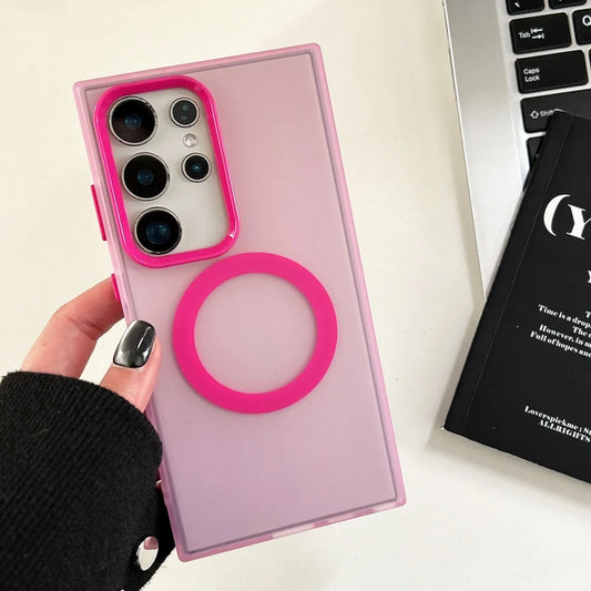 Candy matte magnetic wireless charging case samsung - product image