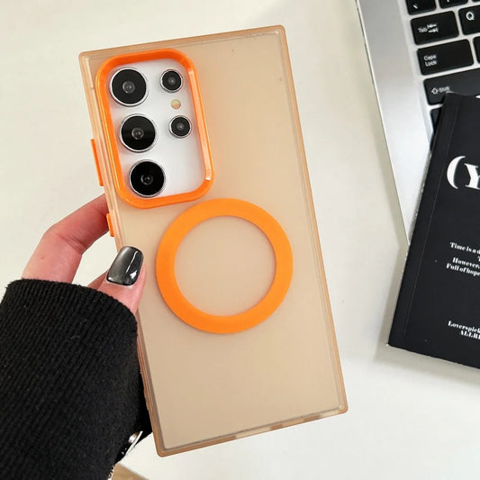 Candy matte magnetic wireless charging case samsung - product image