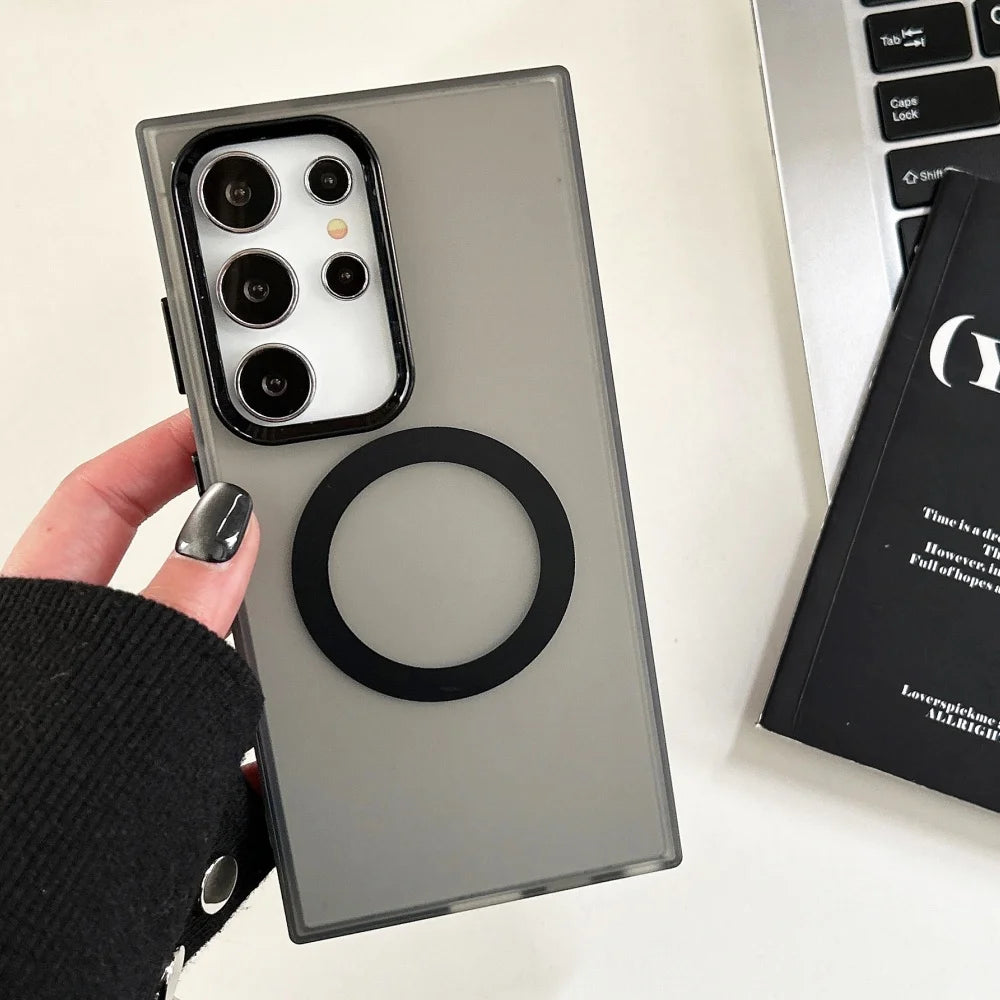 Candy matte magnetic wireless charging case samsung - product image