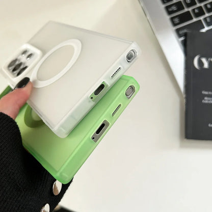 Candy matte magnetic wireless charging case samsung - product image