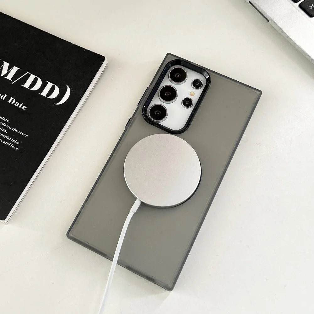 Candy matte magnetic wireless charging case samsung - product image