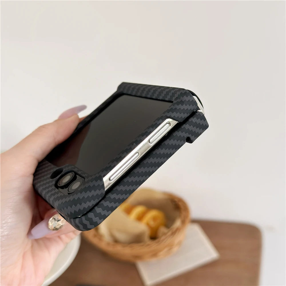 Carbon fiber hinge case shockproof pc - product image
