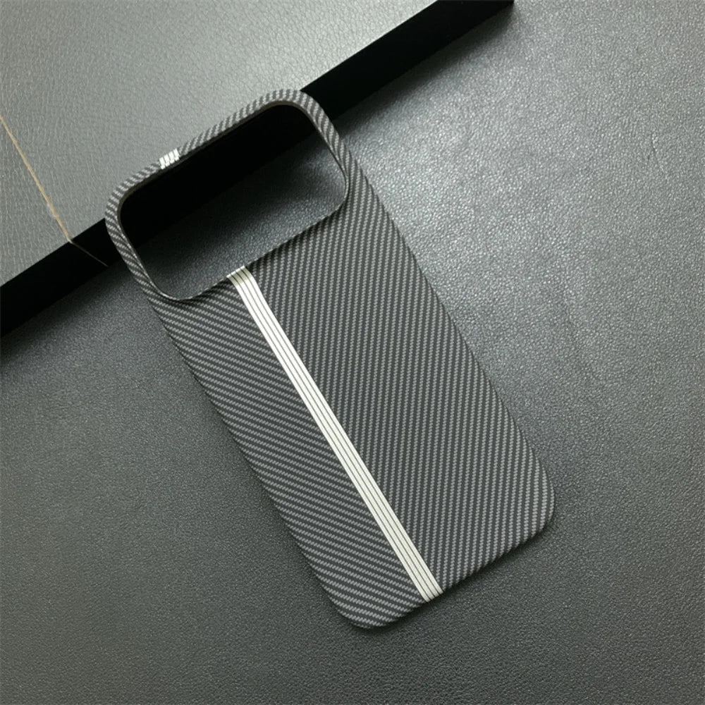 Carbon fiber kevlar shockproof phone case - product image