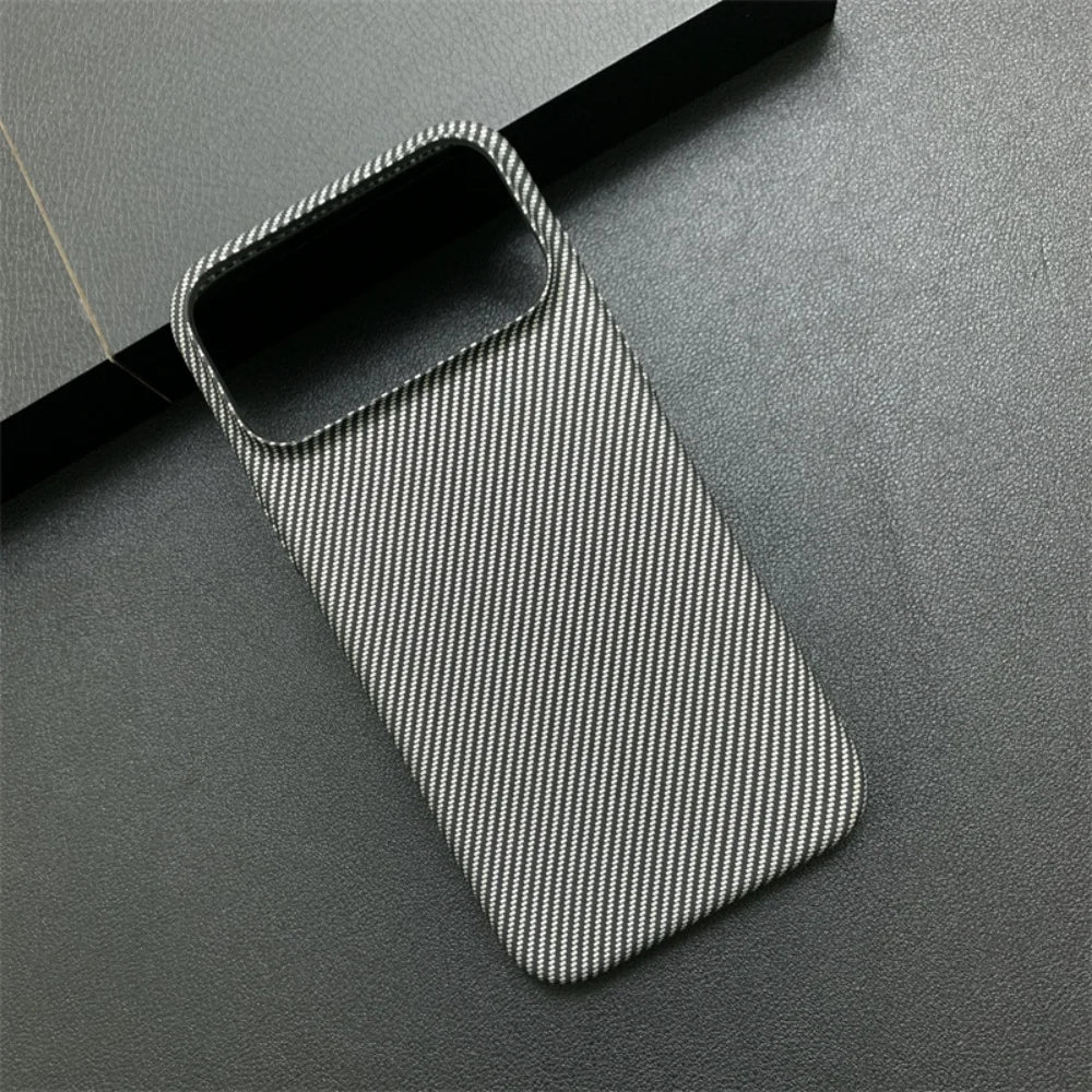 Carbon fiber kevlar shockproof phone case - product image