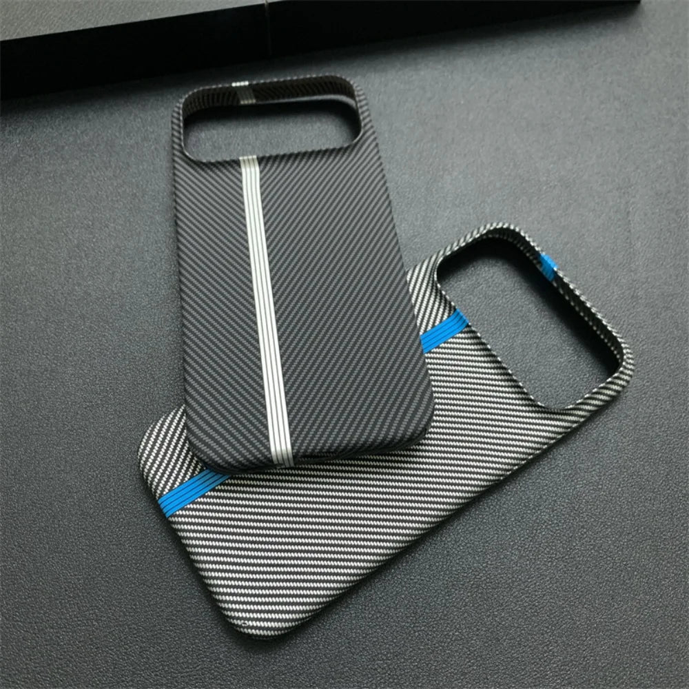 Carbon fiber kevlar shockproof phone case - product image