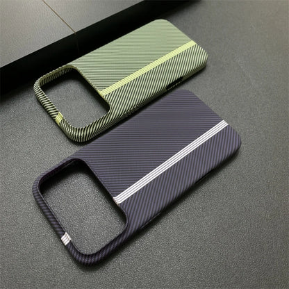 Carbon fiber kevlar shockproof phone case - product image