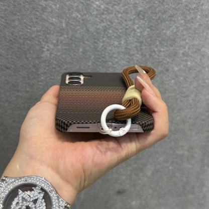 Carbon fiber magnetic lanyard shockproof case - product image