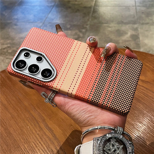 Carbon fiber magnetic lens protection case s25 ultra - product image