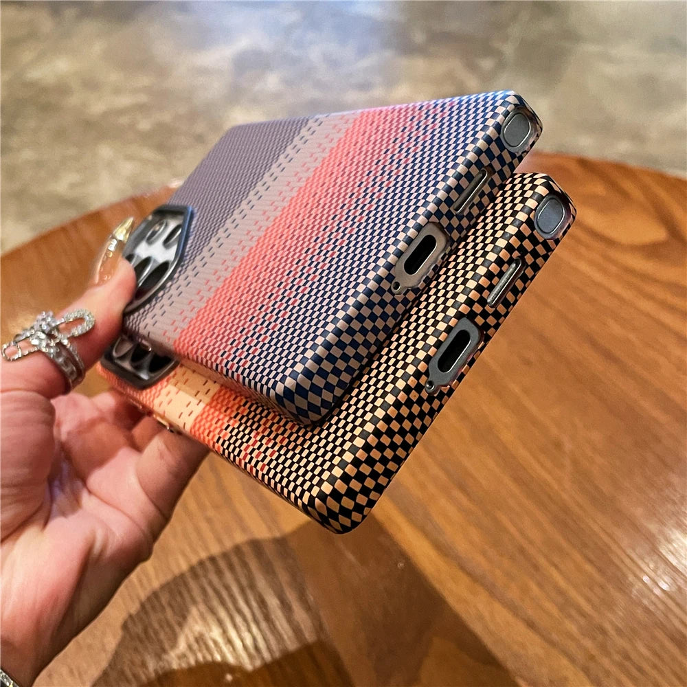 Carbon fiber magnetic lens protection case s25 ultra - product image