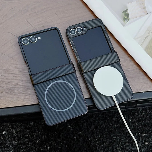 Carbon fiber magnetic shockproof case - product image