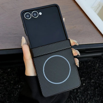 Carbon fiber magnetic shockproof case - product image