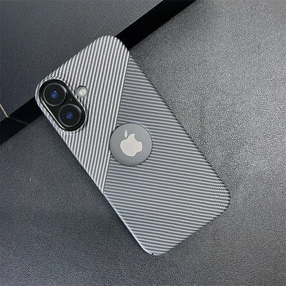 Carbon fiber pattern logo hole case - product image