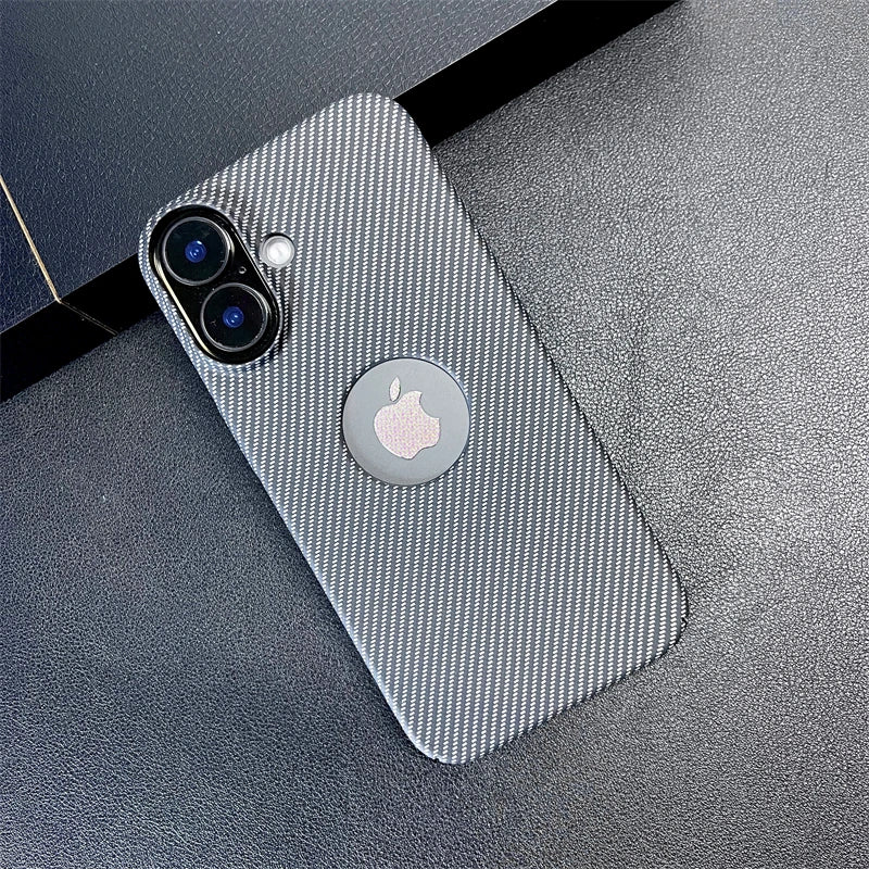 Carbon fiber pattern logo hole case - product image