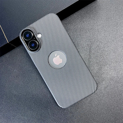 Carbon fiber pattern logo hole case - product image
