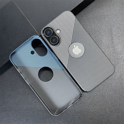 Carbon fiber pattern logo hole case - product image