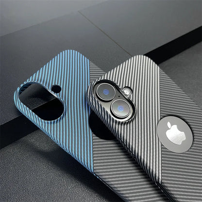 Carbon fiber pattern logo hole case - product image