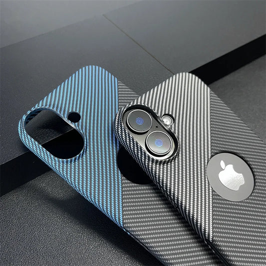 Carbon fiber pattern logo hole case - product image