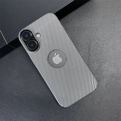 Carbon fiber pattern logo hole case - product image