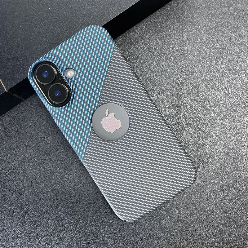 Carbon fiber pattern logo hole case - product image