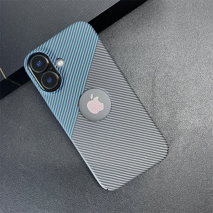 Carbon fiber pattern logo hole case - product image