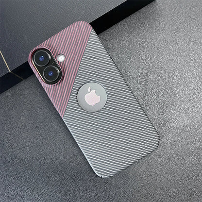 Carbon fiber pattern logo hole case - product image