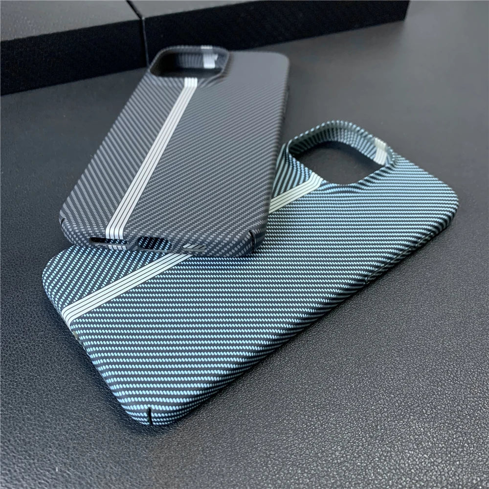 Carbon fiber pattern matte shockproof case - product image
