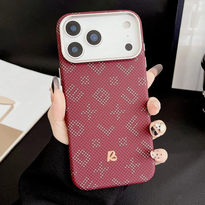 Carbon fiber texture magnetic wireless charging hard pc case - product image